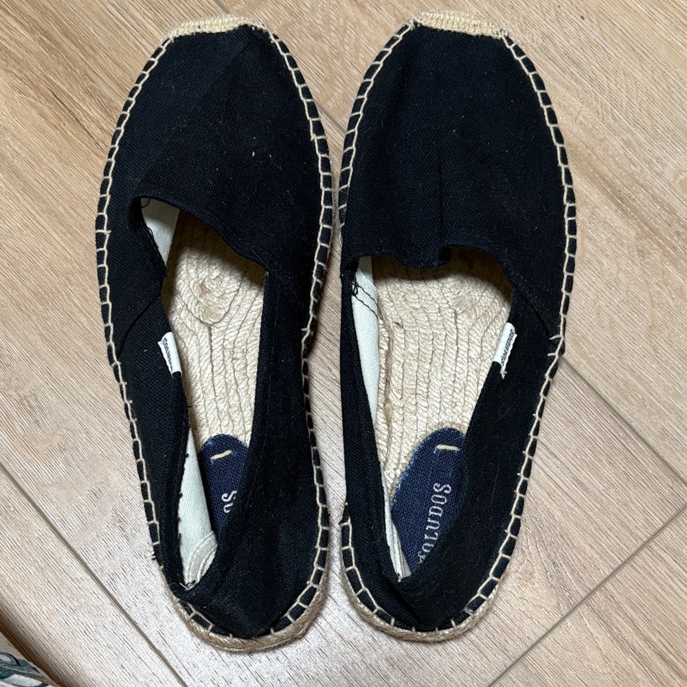 Soludos Black Canvas Espadrilles